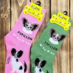 Unisex Canine Foozys Socks - Papillon